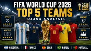 FIFA World Cup 2026 Top 5 Teams Squad Analysis – Strengths, Weaknesses & Key Players
