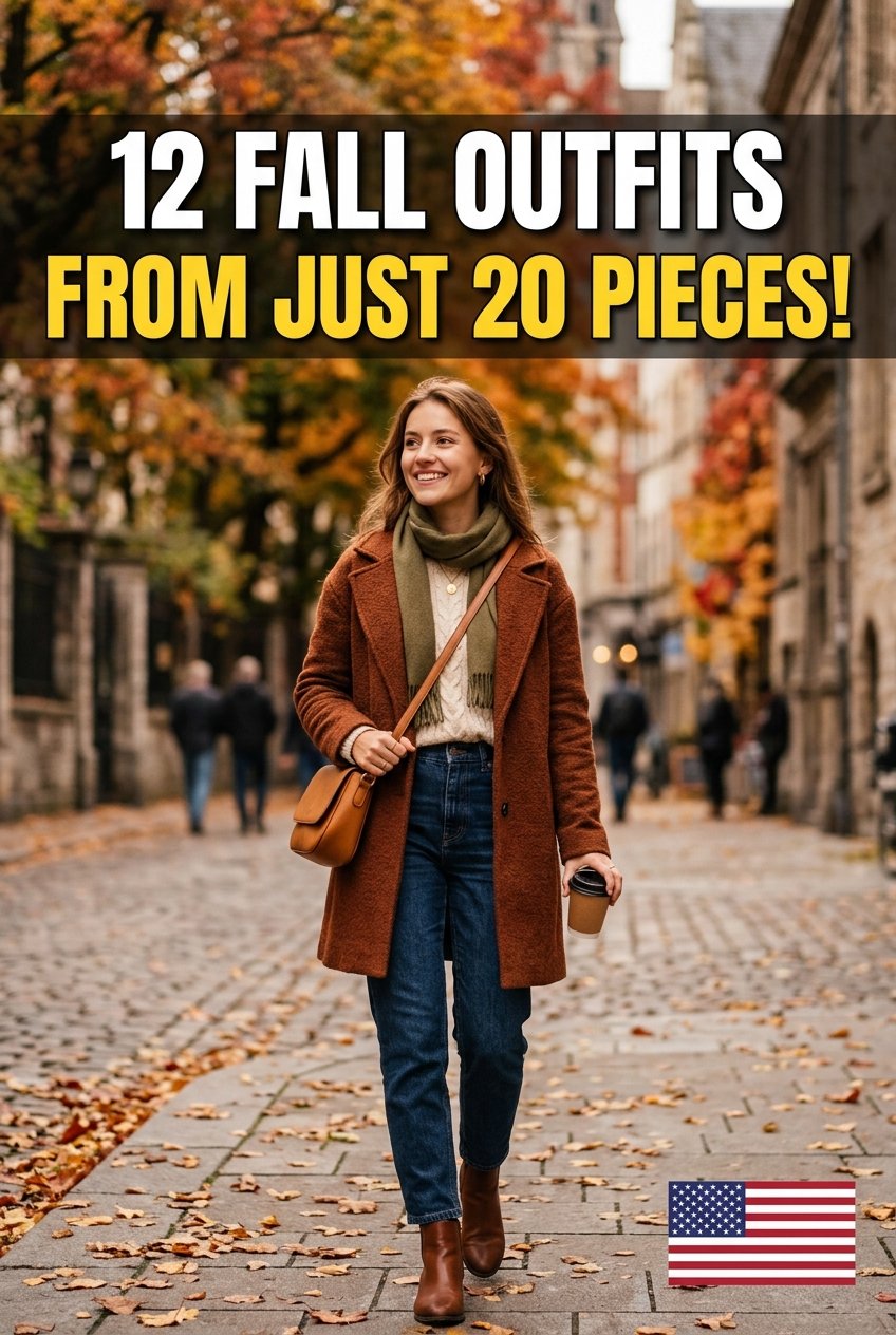 USA Fall Capsule Wardrobe: 12 Outfit Ideas for Women on a Budget